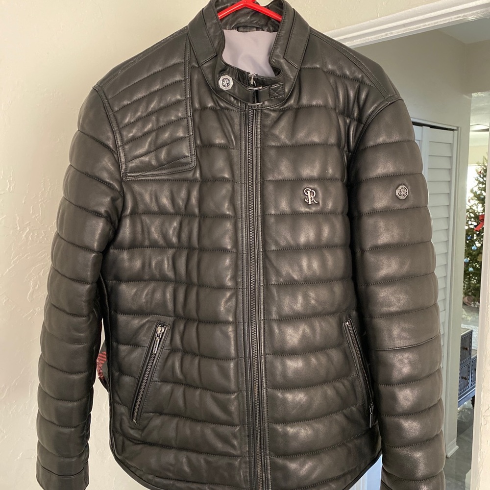Stefano Ricci leather winter coat - Picture 3 of 3
